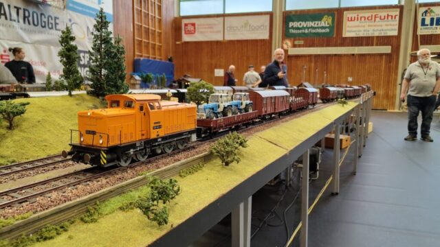 BR106 (Ost) mit einem Nebenbahnzug...